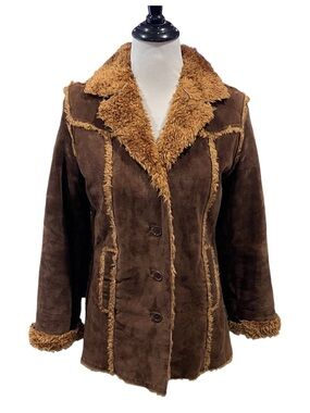 Kenneth Cole Reaction Vintage Suede Leather Jacket Size 6